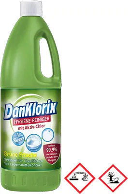 Zdjęcie produktu dla Dan Klorix Płyn do Higieny Zielona Świeżość z Aktywnym Chlorem 1500ml
