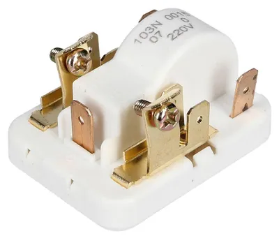 Produktbild von Europart 10036789 Anlassvorrichtung Anlauf Start Relais Klixon für Kompressor 6,3mm AMP für Kühlschrank passend für Danfoss 103N0015 Electrolux AEG Rex Zanussi 210002300/7