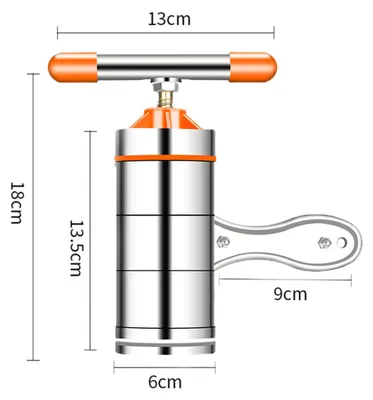 Imagen del producto de Máquina para hacer pasta de acero inoxidable, manual, para espaguetis, fettuccine, lasaña, utensilio de cocina