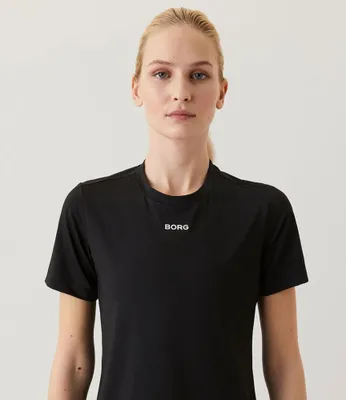 Produktbild von Björn Borg - Damen - REGULAR T-Shirt W BORG - Schwarz - Gr. 34