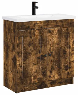 Immagine prodotto di Set di mobili da bagno in rovere affumicato 56 x 37,5 x 81 cm
