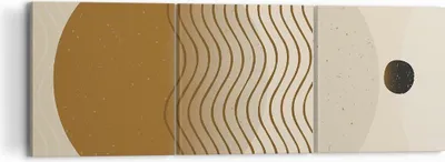 Produktbild von Bild auf Leinwand - Leinwandbild - 3 Teile - Abstraktion Geometrie Minimalismus - 120x40cm - Wand Bild - Wanddeko - Wandbilder - Leinwanddruck - Bilder - Wanddekoration - Leinwand bilder CA120x40-5043