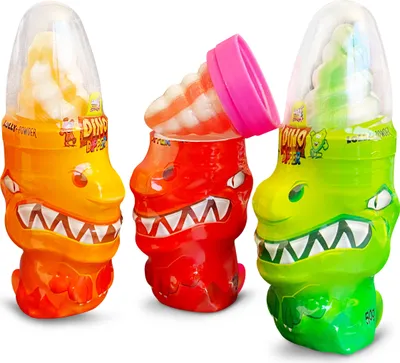 Produktbild von Dino Dipper Licker, Lutscher, 50g mit saurem Pulver