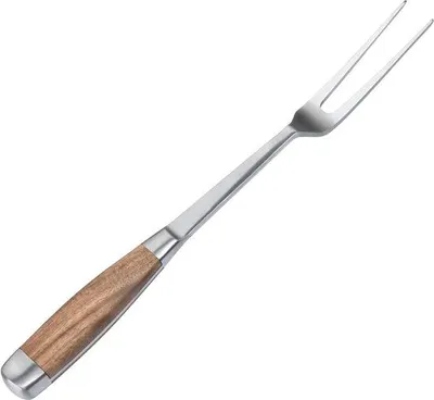 Productafbeelding van Famanu vleesvork van roestvrij staal, 33 cm - ergonomisch ontwerp