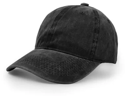 Productafbeelding van Baseballpet van katoen, verstelbaar, zwart, uni, outdoorzonnehoed