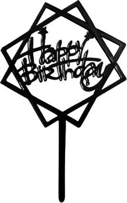 Produktbild von Alles Gute zum Geburtstag, Tortenaufsatz, Schwarz
