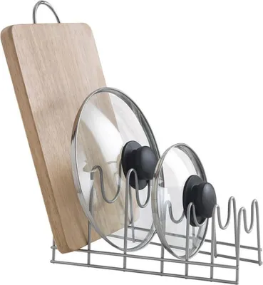 Image de Support Pour Assiettes, Couvercles Et Planches à Découper 'lido' 29x50x17cm Metaltex