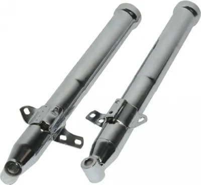 Produktbild von BestPrice Gabelstandrohre unten kompatibel mit Zündapp 517 chrom links und rechts 517-12.608/609