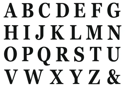 Produktbild von 48 Schwarze Klebebuchstaben Sticker 13,5 cm - Einheitsgröße