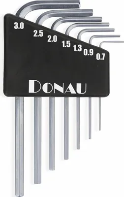 Obrázek produktu pro Donau Elektronik 820 - Stiftschlüsselsatz Innensechskant 0.7 - 3 mm 7-teilig