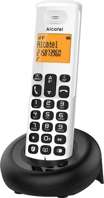 Produktbild von Alcatel E160 DECT-Telefon Anruferidentifikation Schwarz, Weiß