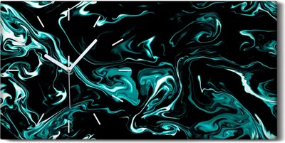 Produktbild von Dekor Leinwand Uhr Wandbilder Geräuschlos 60x30 Malerei Abstrakte Kunst - weiße Hände