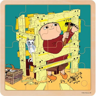 Produktbild von Alfons Åberg Holzpuzzle Bauspaß