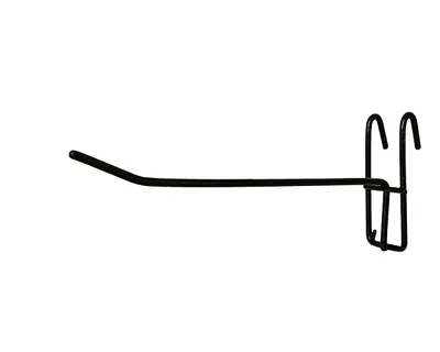 Produktbild von 10 x Haken für Wandgitter Wanddekor Gitter Ladenbaugitter Gitterwand schwarz Länge 14cm