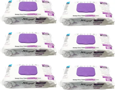 Immagine prodotto di Panni per la pulizia delle superfici Sleepy Easy Clean - Viola (6x 100 panni)