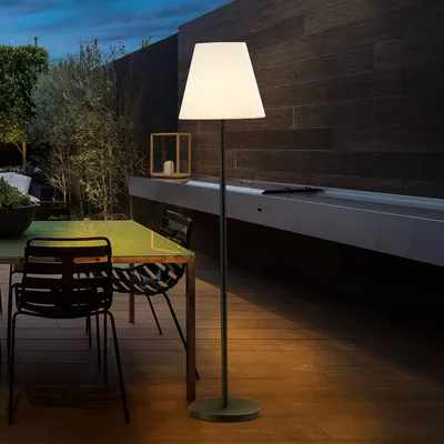 Produktbild von Lucande Terrassenleuchte Jaimy, schwarz, Aluminium, 150 cm