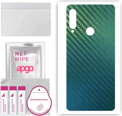 Produktbild von apgo Rückseite Schutzfolie, Skin, kompatibel mit Lenovo K10 Plus, Hinten Displayschutzfolie aus Vinylfolie, kratzfest, einfache Montage - Kohlenstoff-Chamäleon CAKA1