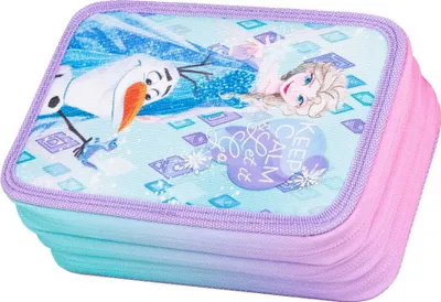 Zdjęcie produktu dla Piórnik 3-komorowy z wyposażeniem Disney Core Jumper 3 Frozen