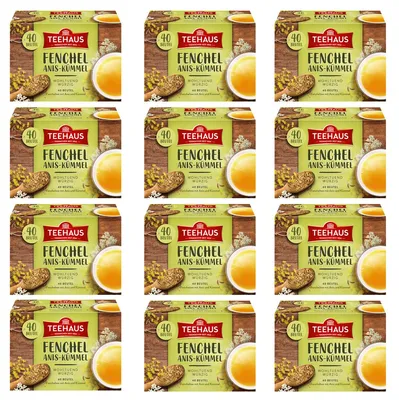 Immagine prodotto di Teehaus miscela di tisane speziate al finocchio, anice e cumino 80g confezione da 12 pezzi