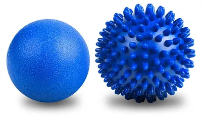 Immagine prodotto di Palla per massaggio - Palla a punte - Palla lacrosse - Set di 2 - 6,3 cm e 7,5 cm - Per punti trigger