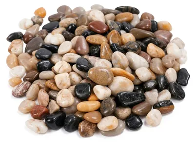 Immagine prodotto di Relaxdays, pietre di fiume, 2 kg, pietre decorative per giardino e acquario, mix di pietre di fiume, 2-4 cm, levigate, pietre decorative piatte, multicolore