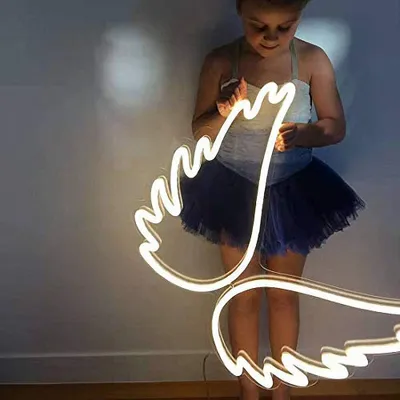 Obrázok produktu pre USB krídlo LED neónové nástenné svetlo, neónový nápis nočné svetlá neónový nápis neónové svetlo neónový nápis pre party bar herné spálňa izba nástenná dekorácia, deti narodeniny