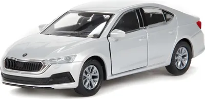Produktbild von SKODA Octavia IV Modellauto 12cm aus Metall Modell Auto Spielzeugauto Spielzeug Kinder Geschenk 99 (Silber-Metallic)