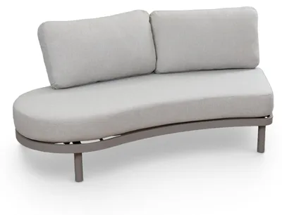 Produktbild von Organisches Loungesofa Sofaelement rechts Bari | Beige | Camel/Sake