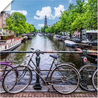 Produktbild von ARTland Poster Typisch Amsterdam Größe: 70x70 cm