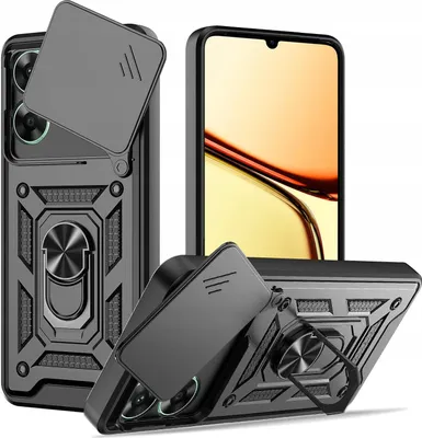 Produktbild von Hülle für Realme C61 | C63 PANCERNE SLIDE RING CASE + SCHUTZGlas 9H