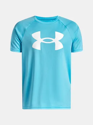 Image de T-shirt à manches courtes Under Armour UA Tech pour garçons, avec grand logo YLG