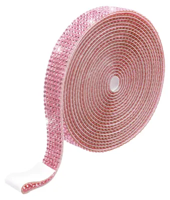 Strass-Lint 12 mm x 2,74 m, selbstklebend, hellrosa