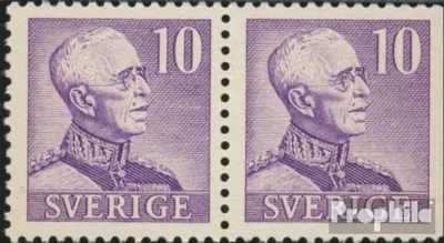 Produktbild von Briefmarken Schweden 1939 Mi 256II B/Dr Paar postfrisch König Gustaf V