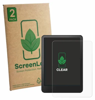 Produktbild von 2x ScreenLeaf Schutzfolie für Amazon Kindle Paperwhite 2024 Signature Edition (12. Gen.) Displayschutz Display Schutz Folie Klar Transparent