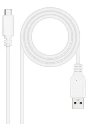 Zdjęcie produktu dla Nanocable 10.01.2101-W, 1 m, USB C, USB A, USB 2.0, 0,48 Gbit/s, Biały