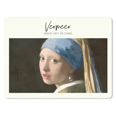 Produktbild von MuchoWow® Mauspad Mousepad Das Mädchen mit dem Perlenohrring - Vermeer - Alte Meister 23x19 cm - Mousepads - Maus Mat - Pad - Mausunterlage - Schreibtischunterlage - Mauspad