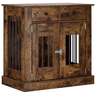Obrázek produktu pro vidaXL Klec pro psy, Imitace dub, 80 x 47,5 x 80 cm, dřevotříska