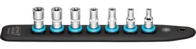 Produktbild von SmartRail 1/4" Steckschlüssel 850E-SR/7, Außen-TORX, 7-teilig (schwarz, E5 - E12, kurz)
