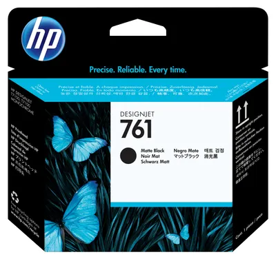 Produktbild von HP 761 Druckkopf Mattschwarz (CH648A) für DesignJet T7100 / T7200