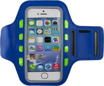 Image de Brassard de sport à LED pour smartphone - Bleu