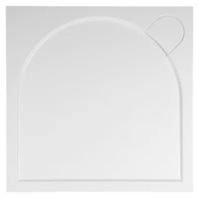 Produktbild von LARCA Gussmarmor-Duschwanne, Quadrat 80x80cm