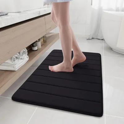 Imagen del producto de Alfombrilla de baño absorbente de espuma viscoelástica, 60 x 90 cm, color