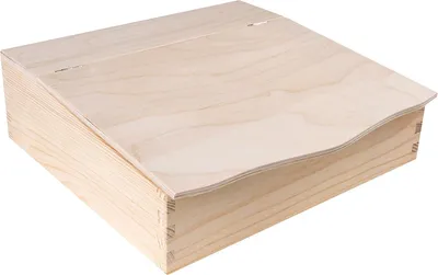 Obrázok produktu pre Creative Deco Drevený organizér na stôl s vekom | 27 x 27,5 x 7,8 cm | na kancelárske a papiernické potreby, dokumenty, suveníry, hračky | Škatuľka na dekorácie a dekupáž