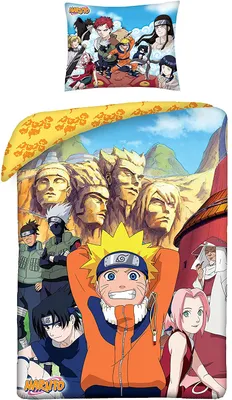 Produktbild von Naruto Bettwäsche NA-3264BL, 140x200cm + 70x90cm, 100% Baumwolle