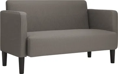 Obrázok produktu pre vidaXL Dvojmiestna pohovka svetlosivá 109 cm manšestrová látka