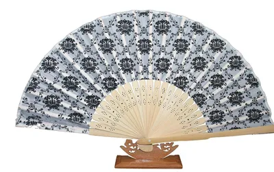 Produktbild von 536 , 1 Stk. Hand Deko Sommer Fächer Blumen Motive Retro Design