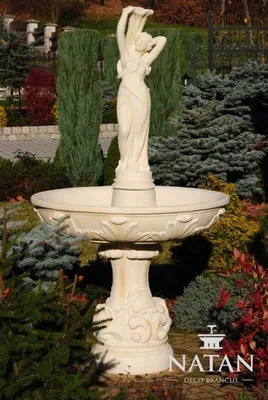 Produktbild von Zierbrunnen Springbrunnen 180cm Skulptur Brunnen Deko Garten Fontaine Teich