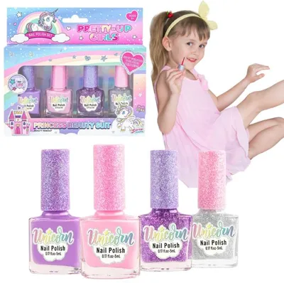 Zdjęcie produktu dla Zestaw Lakierów Do Paznokci Dla Dzieci Lakiery Bezpieczne Manicure