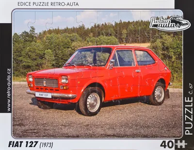 Obrázek produktu pro Puzzle č. 67 - FIAT 127 (1973) 40 dílků