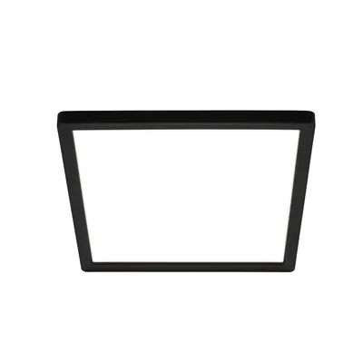 Produktbild von Briloner Tava LED Deckenlampe, Flach, Indirektes Licht, Neutralweißes Licht, Schwarz, 24 x 24 x 3 cm